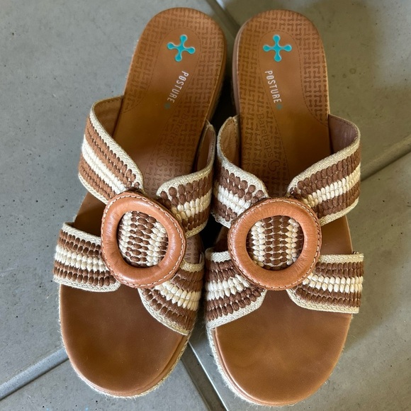 Baretraps Bliss Sandals Posture Plus Espadrille Platform Burnt Tan Size 7 - Picture 7 of 11